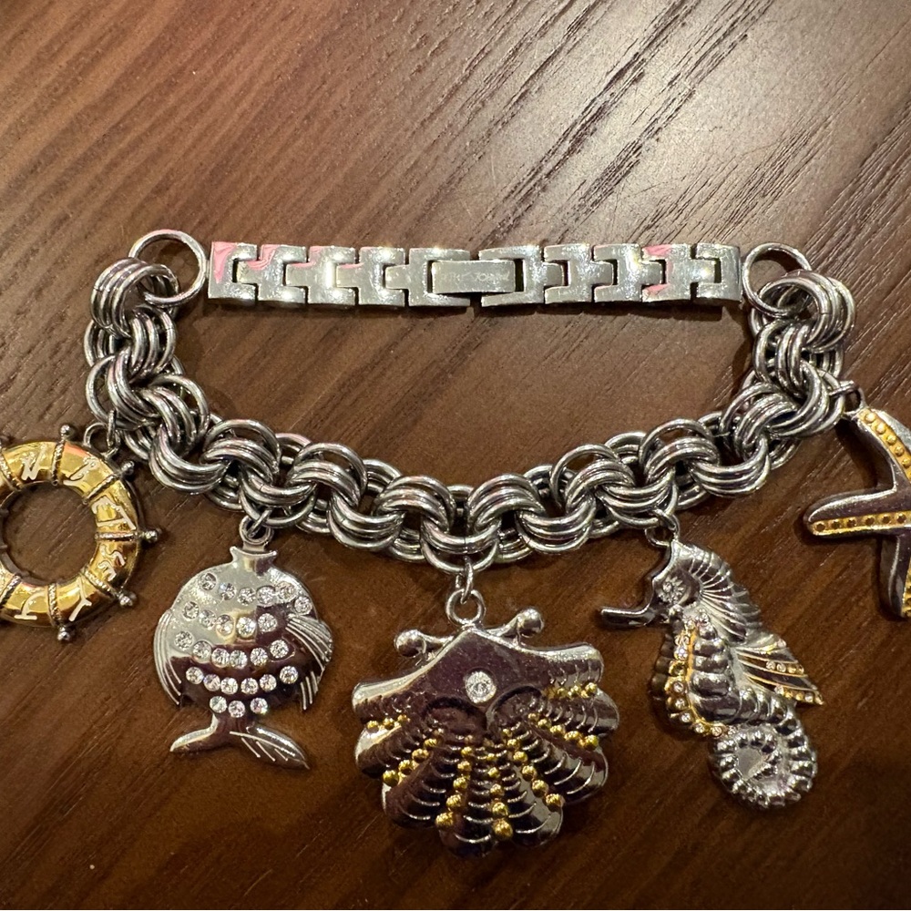 Betsy Johnson Seashell Watch Bracelet